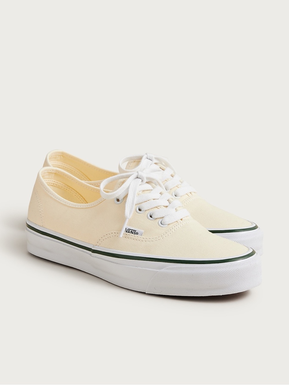 J. Crew- Vans Premium Authentic unisex sneakers in canvas - Size 6.5 - Cream